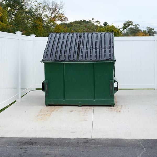 commercial dumpsters can personalize pick-up schedules based upon their clients' needs